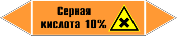 Маркировка трубопровода "серная кислота 10%" (k30, пленка, 507х105 мм)" - Маркировка трубопроводов - Маркировки трубопроводов "КИСЛОТА" - vektorb.ru